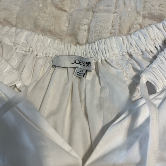 Joe’s Jeans Adelyn Poplin Flutter Sleeve White Top-NWT Size XS - Picture 6 of 10